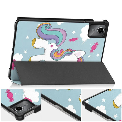Cover til Lenovo Tab M11, Techsuit, FoldPro Unicorn, Multifarvet