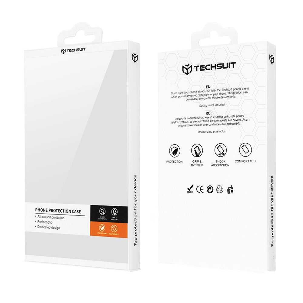 Cover til Motorola Edge 60 Pro, Techsuit, Carbon Shield Pro, Hvid