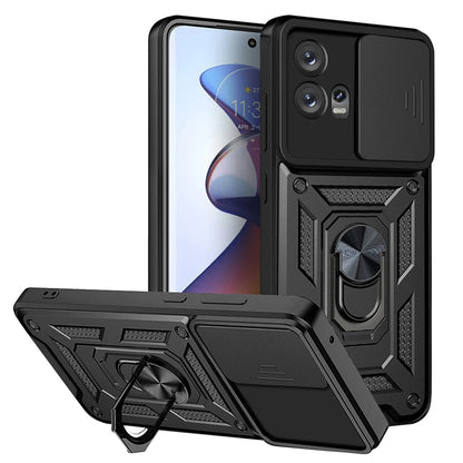 Cover til Motorola Edge 30 Fusion, Techsuit, CamShield, Sort