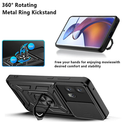 Cover til Motorola Edge 30 Fusion, Techsuit, CamShield, Sort