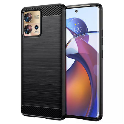 Cover til Motorola Edge 30 Fusion, Techsuit, Carbon, Sort