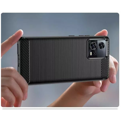 Cover til Motorola Edge 30 Fusion, Techsuit, Carbon, Sort