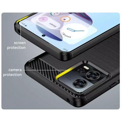 Cover til Motorola Edge 30 Fusion, Techsuit, Carbon, Sort