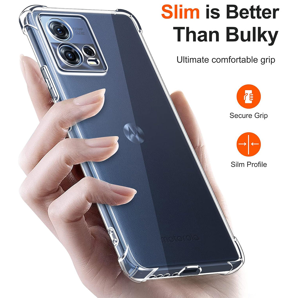 Cover til Motorola Edge 30 Fusion, Techsuit, Stødsikker Klar, Transparent
