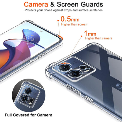 Cover til Motorola Edge 30 Fusion, Techsuit, Stødsikker Klar, Transparent
