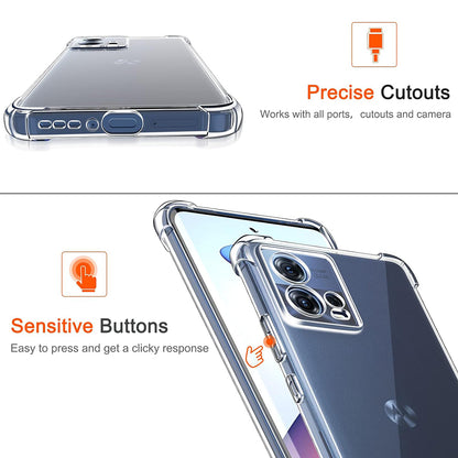 Cover til Motorola Edge 30 Fusion, Techsuit, Stødsikker Klar, Transparent