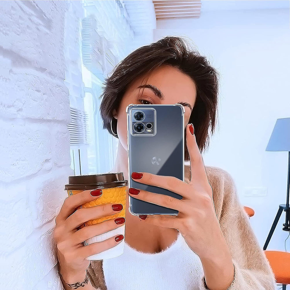 Cover til Motorola Edge 30 Fusion, Techsuit, Stødsikker Klar, Transparent