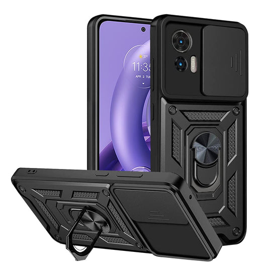Cover til Motorola Edge 30 Neo, Techsuit, CamShield, Sort