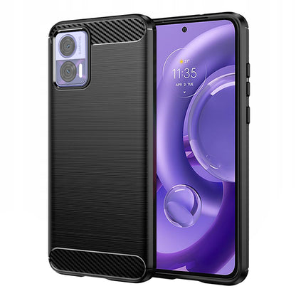 Cover til Motorola Edge 30 Neo, Techsuit, Carbon, Sort