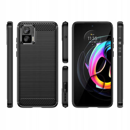 Cover til Motorola Edge 30 Neo, Techsuit, Carbon, Sort