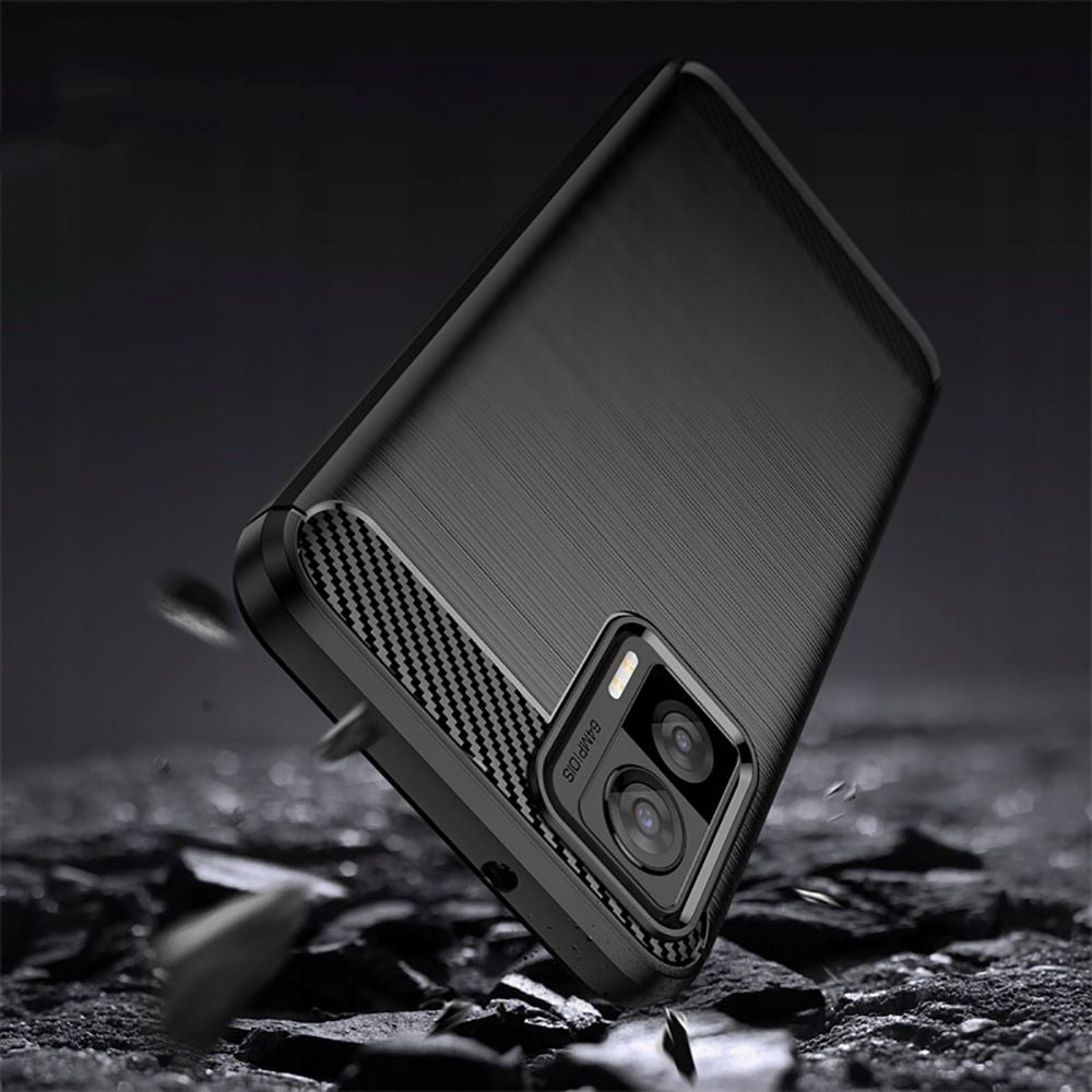Cover til Motorola Edge 30 Neo, Techsuit, Carbon, Sort