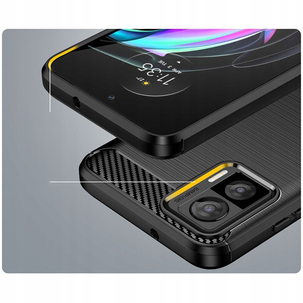 Cover til Motorola Edge 30 Neo, Techsuit, Carbon, Sort