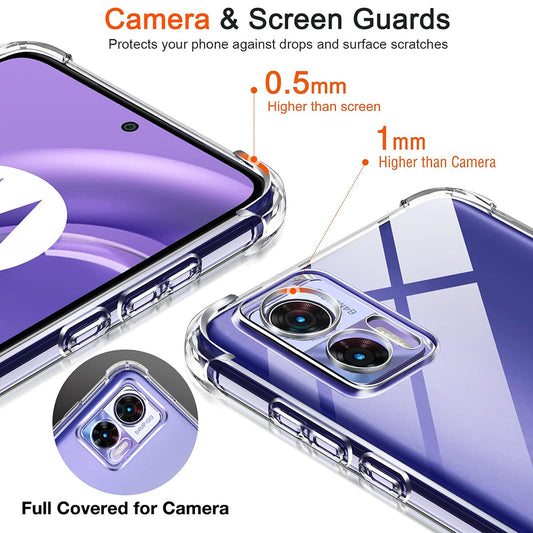 Cover til Motorola Edge 30 Neo, Techsuit, Stødabsorberende Klar, Transparent