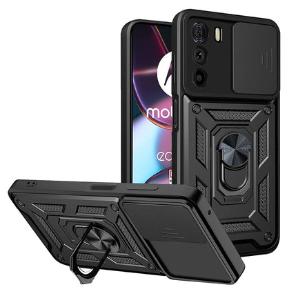 Cover til Motorola Edge 30, Techsuit, CamShield, Sort