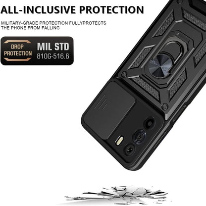 Cover til Motorola Edge 30, Techsuit, CamShield, Sort