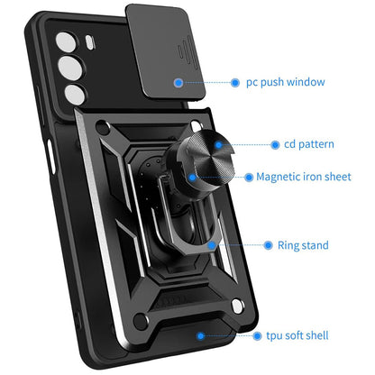 Cover til Motorola Edge 30, Techsuit, CamShield, Sort