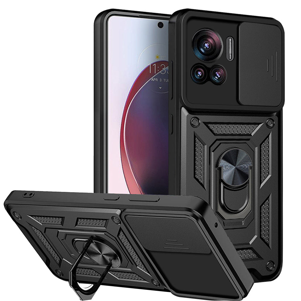 Cover til Motorola Edge 30 Ultra, Techsuit, CamShield, Sort