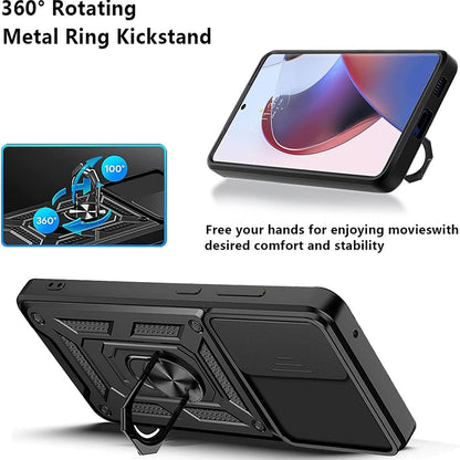 Cover til Motorola Edge 30 Ultra, Techsuit, CamShield, Sort