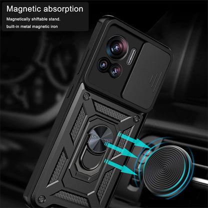 Cover til Motorola Edge 30 Ultra, Techsuit, CamShield, Sort