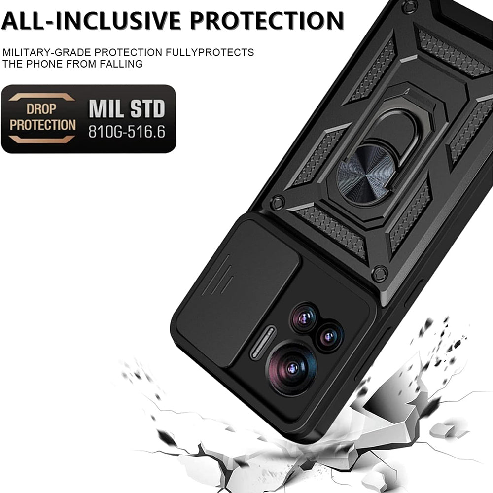 Cover til Motorola Edge 30 Ultra, Techsuit, CamShield, Sort