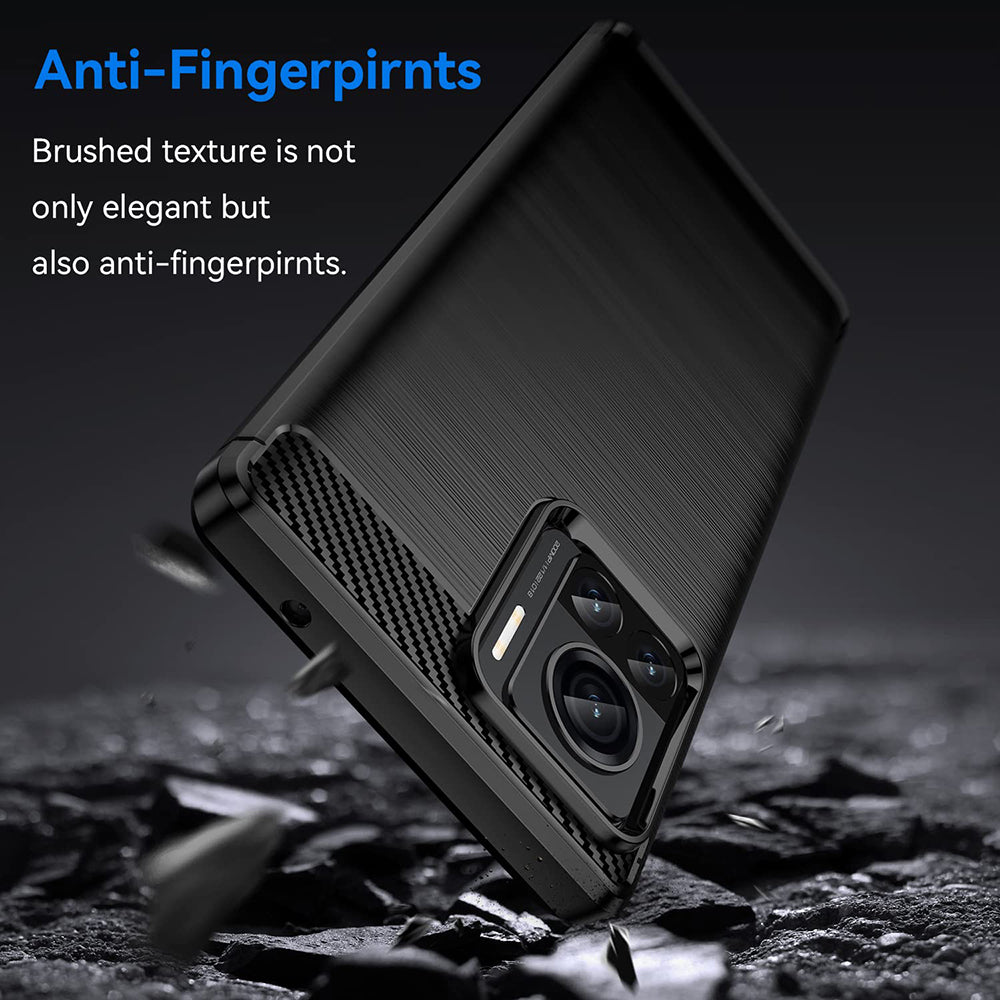 Cover til Motorola Edge 30 Ultra, Techsuit, Carbon, Sort