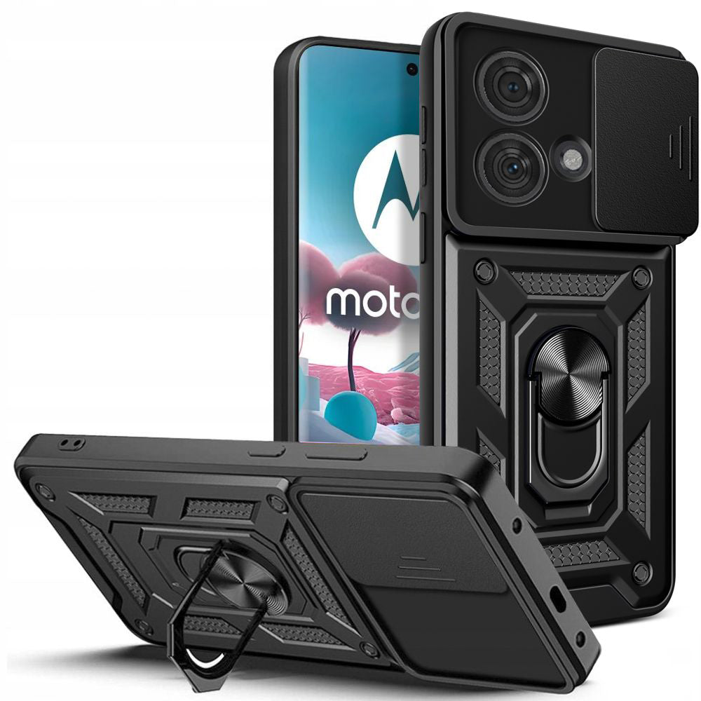 Cover til Motorola Edge 40 Neo, Techsuit, CamShield, Sort
