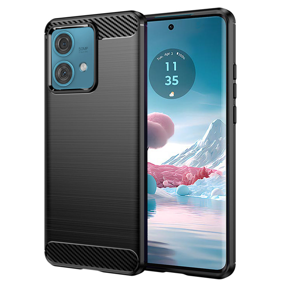 Cover til Motorola Edge 40 Neo, Techsuit, Carbon, Sort