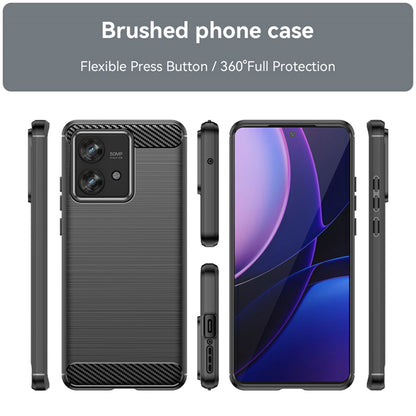 Cover til Motorola Edge 40 Neo, Techsuit, Carbon, Sort