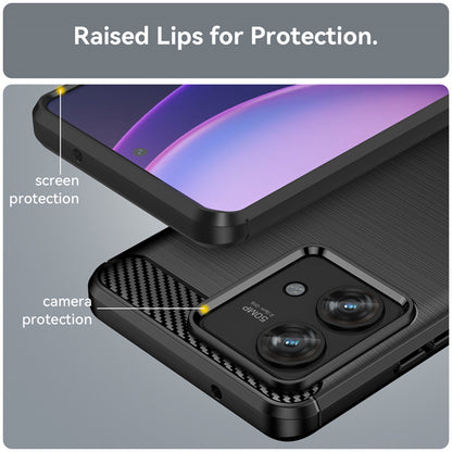 Cover til Motorola Edge 40 Neo, Techsuit, Carbon, Sort