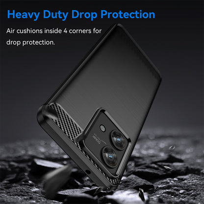 Cover til Motorola Edge 40 Neo, Techsuit, Carbon, Sort