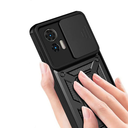 Cover til Motorola Edge 50 Fusion, Techsuit, CamShield, Sort