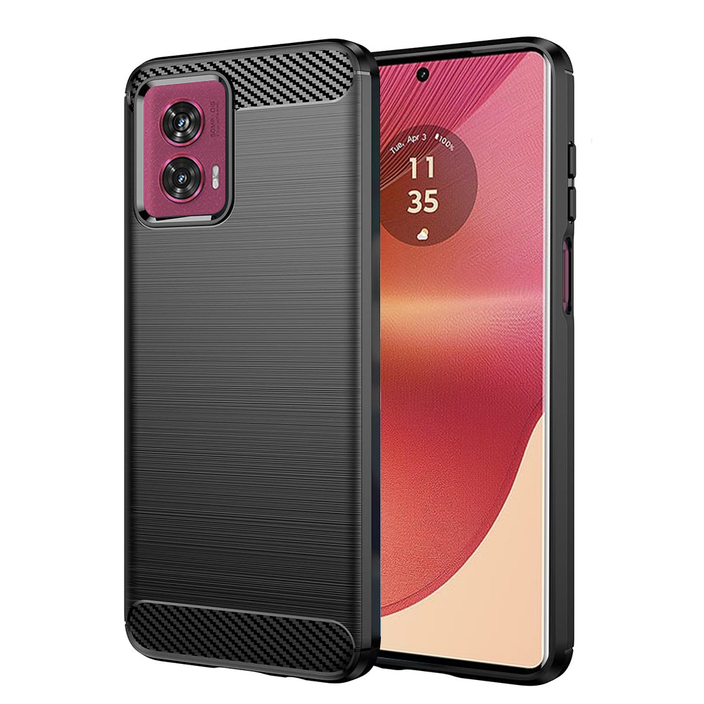 Cover til Motorola Edge 50 Fusion, Techsuit, Carbon, Sort