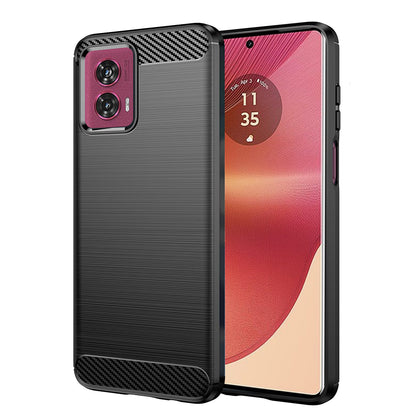 Cover til Motorola Edge 50 Fusion, Techsuit, Carbon, Sort