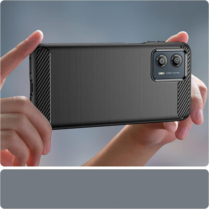 Cover til Motorola Edge 50 Fusion, Techsuit, Carbon, Sort
