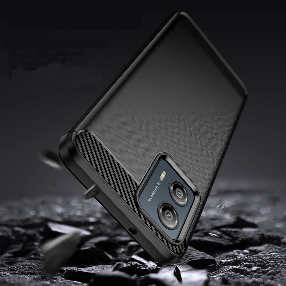 Cover til Motorola Edge 50 Fusion, Techsuit, Carbon, Sort