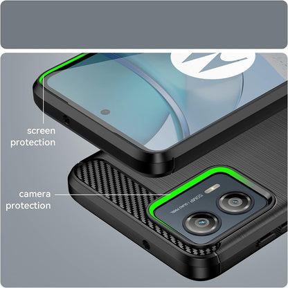 Cover til Motorola Edge 50 Fusion, Techsuit, Carbon, Sort
