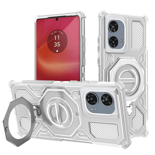 Cover til Motorola Edge 50 Fusion, Techsuit, Carbon Shield Pro, Hvid