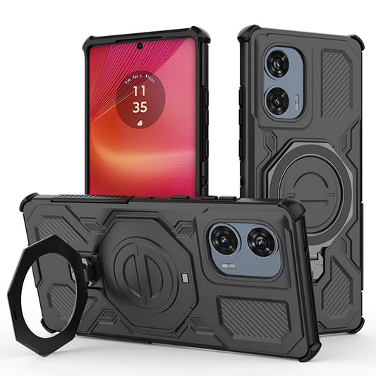 Cover til Motorola Edge 50 Fusion, Techsuit, Carbon Shield Pro, Sort