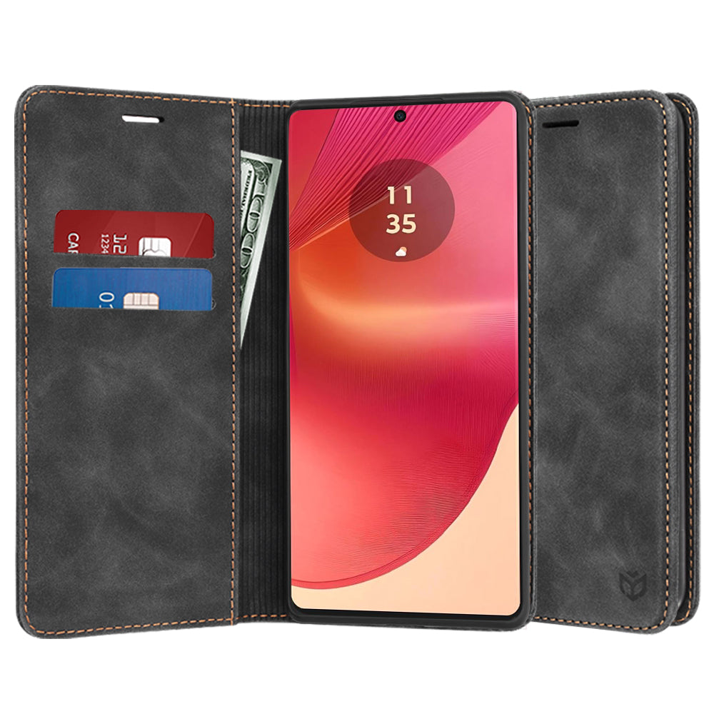 Etui til Motorola Edge 50 Fusion, Techsuit, Confy, Sort