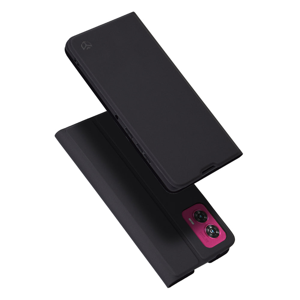 Cover til Motorola Edge 50 Fusion, Techsuit, Magskin Book, Sort