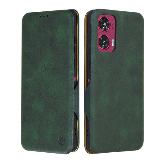 Etui til Motorola Edge 50 Fusion, Techsuit, Safe Wallet Plus, Grøn