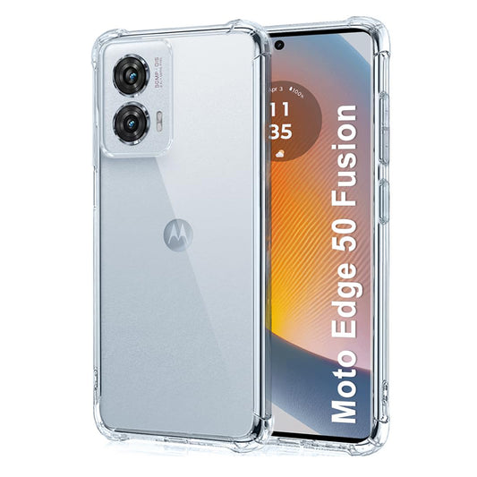 Cover til Motorola Edge 50 Fusion, Techsuit, Stødsikker Klar, Transparent