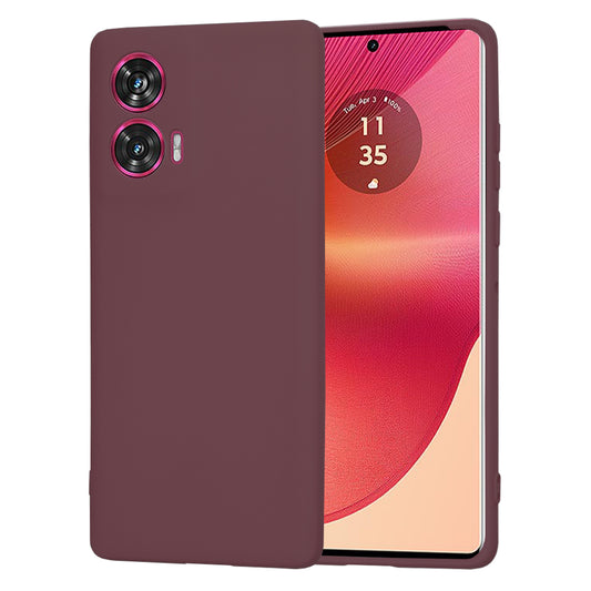 Etui til Motorola Edge 50 Fusion, Techsuit, SoftFlex, Kirsebærrød