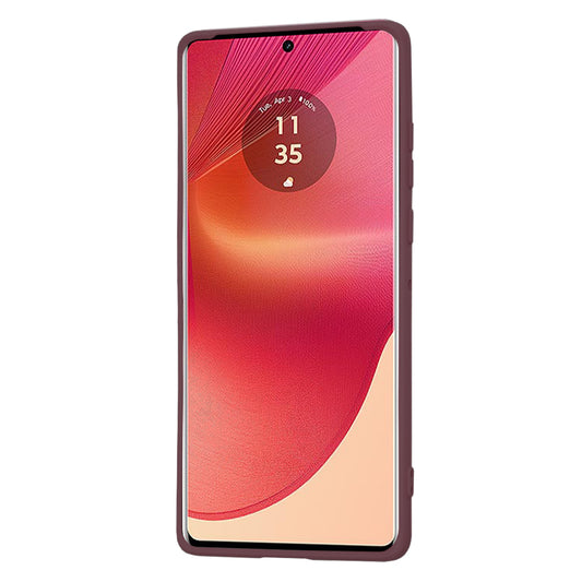 Etui til Motorola Edge 50 Fusion, Techsuit, SoftFlex, Kirsebærrød