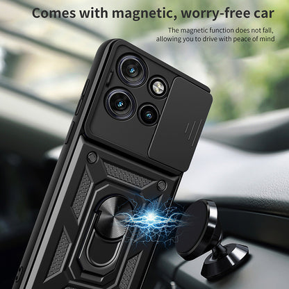 Cover til Motorola Edge 50 Neo, Techsuit, CamShield, Sort