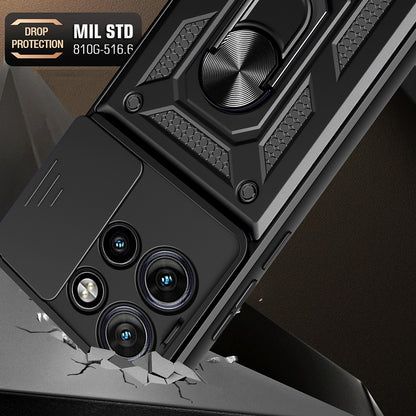 Cover til Motorola Edge 50 Neo, Techsuit, CamShield, Sort