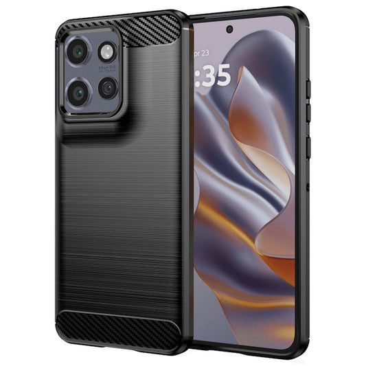 Cover til Motorola Edge 50 Neo, Techsuit, Carbon, Sort