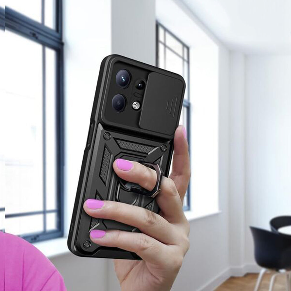 Cover til Motorola Edge 50 Pro, Techsuit, CamShield, Blå