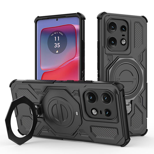 Cover til Motorola Edge 50 Pro, Techsuit, Carbon Shield Pro, Sort