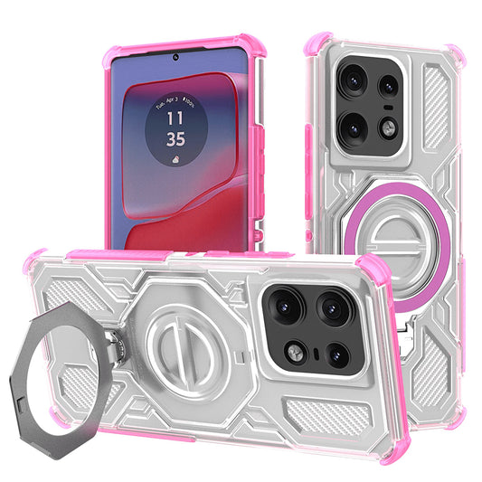 Cover til Motorola Edge 50 Pro, Techsuit, Carbon Shield Pro, Pink